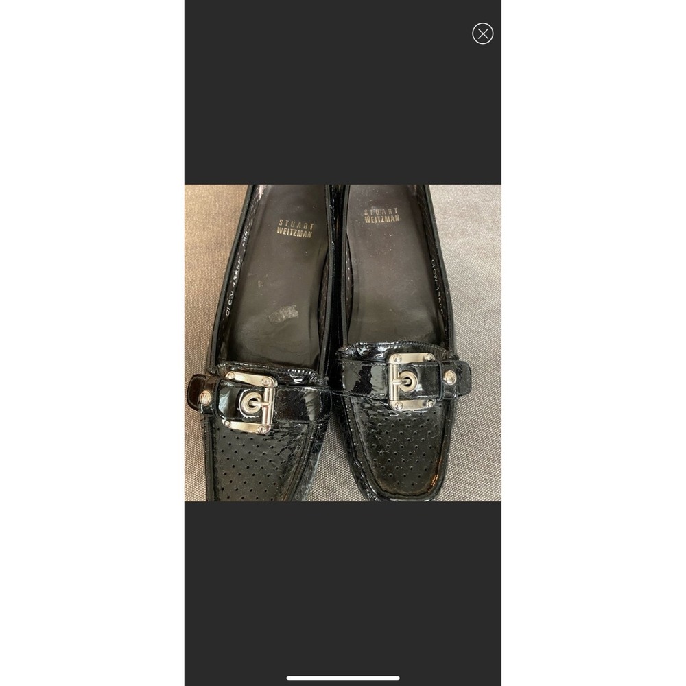 Stuart Weitzman patent leather slip on shoes 7.5M
